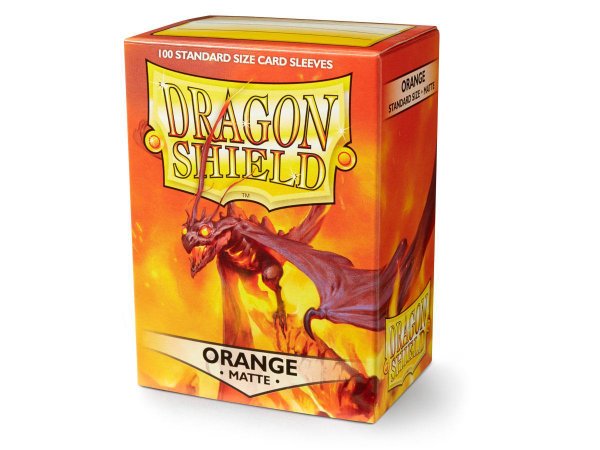 Dragon Shield- Kartenhüllen - Standardgröße Matte (100) - Orange